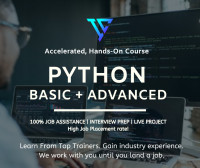 Python Developer Course - Project-based & 100% Job Assistance!