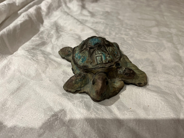 Artisan Abstract CERAMIC TURTLE Handmade Handpainted Pottery Art in Arts & Collectibles in Calgary