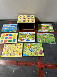 Children wooden puzzle pictures 