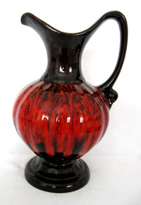 PICHET  POTTERIE VINTAGE RED CLAY PITCHER  CANADIAN ART POTTERY