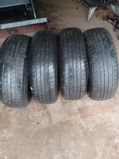 2 tires are really good 1 tire is not too bad 1 tire is not as good as the rest