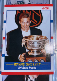 1990-91 Score Wayne Gretzky Art Ross Trophy Winner #361