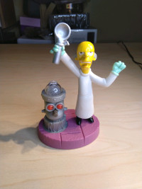 Burger King Simpsons Mr. Burns/Robot Homer Head Toy
