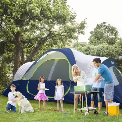 UNP Camping Tent 10-Person-Family Tent, Dark Blue, View more