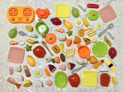 Lot of play food, View more