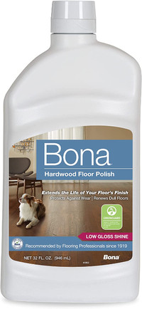 Bona - Hardwood Floor Polish- Low Gloss, 32 Fl Oz