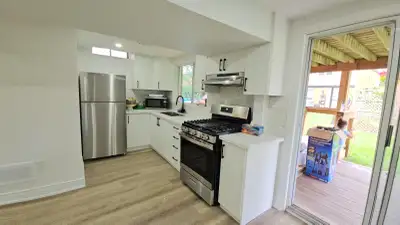 Spacious and full of light brand new walk out basement for rent. It comes with full size kitchen wit...