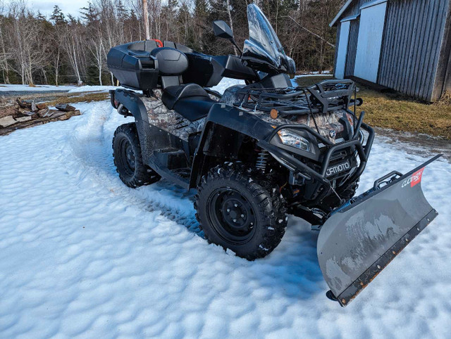 Cfmoto 800 ATV with Plow ( Low Mileage)  in Fishing, Camping & Outdoors in Bedford
