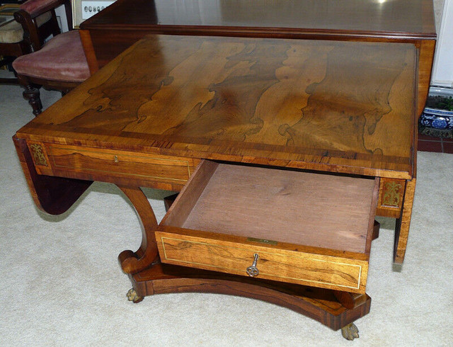 Antique Regency Period Rosewood Sofa Table - New Price in Other Tables in Kingston - Image 3