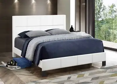 Lit double avec tête de lit moderne, View more
