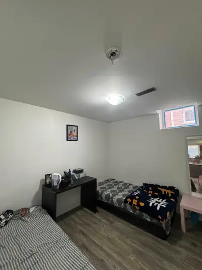 one bedroom is available in two bedroom basement in sharing