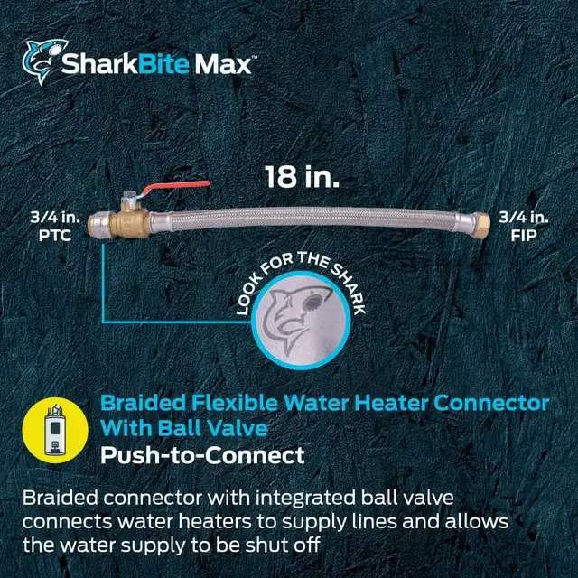 SharkBite Max 3/4 Inch Ball Valve x 3/4 Inch FIP x 18 Inch in Other Business & Industrial in Mississauga / Peel Region - Image 3