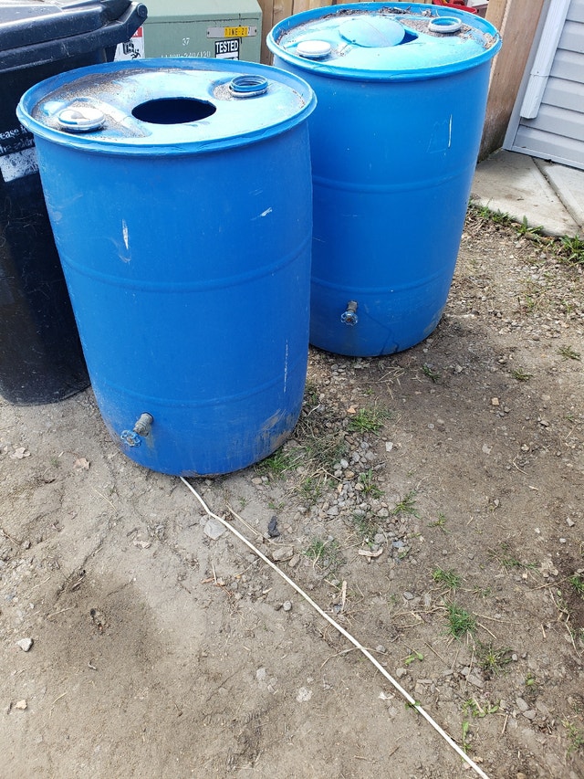 2 rain barrels Free Stuff Calgary Kijiji