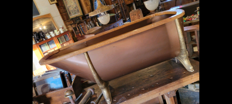 Antique Steel & Cast Iron Bathtub  for sale  