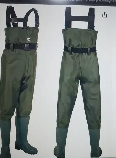 FISHING/Hunting Bootfoot Size 11 Waterproof chest Waders, View more