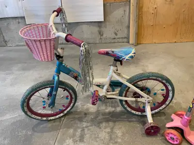 Girls bike and scooter, View more