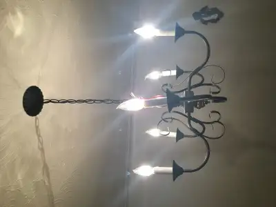 Dining room chandelier vintage 1970’s, View more