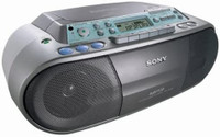SONY CFD-S03CP - Boombox with AM/FM Radio, CD/MP3 and Cassette