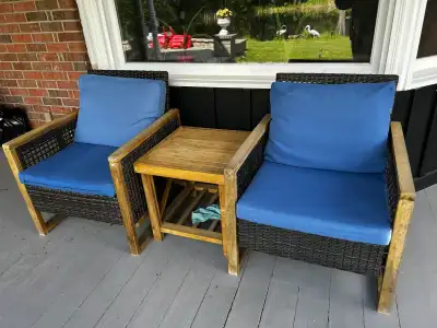 Outdoor Chairs and Table, View more