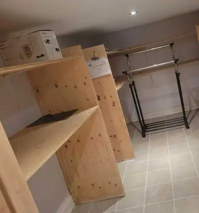 Wood shelf and bracket, View more