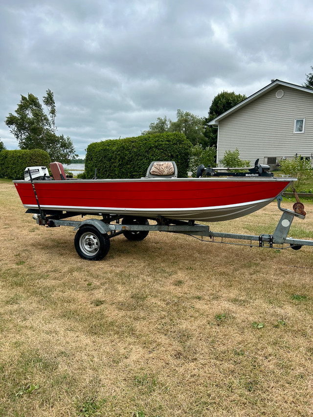 ***14’ BOAT, MOTOR AND TRAILER*** in Powerboats & Motorboats in Kawartha Lakes - Image 2