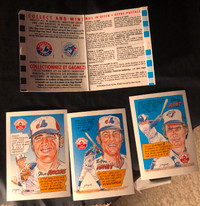 Nabisco 1992 Tradition Baseball Cards Toronto Blue Jays Montreal