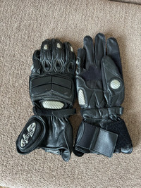 Bundle of 3 pairs - women’s leather motorcycle gloves 