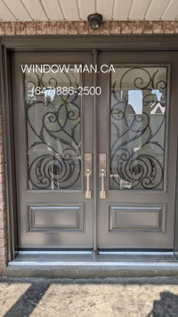 Front Double Iron Wrought Door  supplier and installer