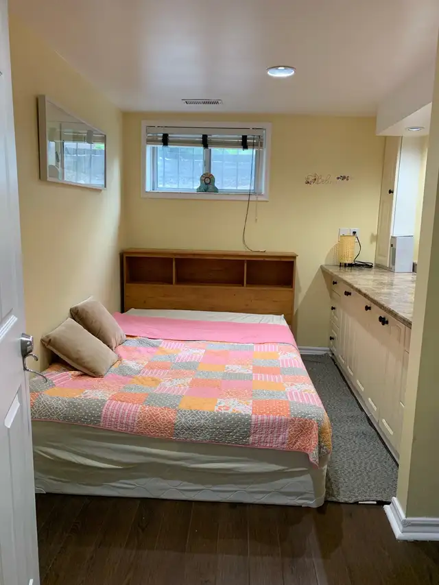 Basement room for rent .