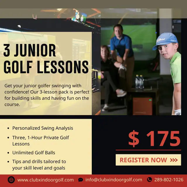 Junior Golf Lessons – 3 Private Sessions for $17563804703761409120