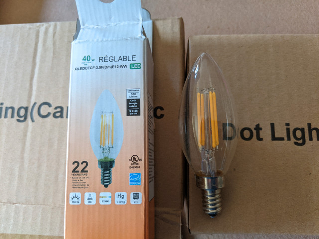E12 Dimmable LED lights- Brand New in Indoor Lighting & Fans in Mississauga / Peel Region - Image 2