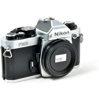 nikon fm2 body (300), nikon ais 105 2.5 portrait lens (200)
