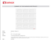 Four GARAGA For 8"x8" XL Standard doors with R-16 windows,