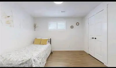 No Kitchen available. Microwave and stove would be provided for small cooking. Lot of space to park...