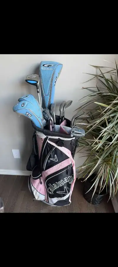Full set of women's right hand clubs and bag, View more