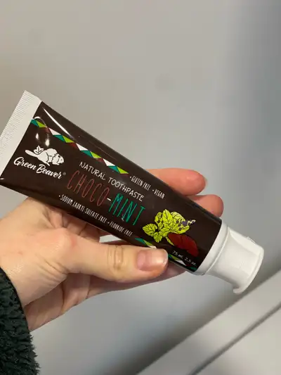 Chocolate mint toothpaste Green Beaver Canadian brand, View more