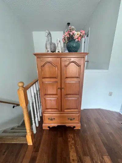 Wooden Armoire Cabinet with Drawers, View more