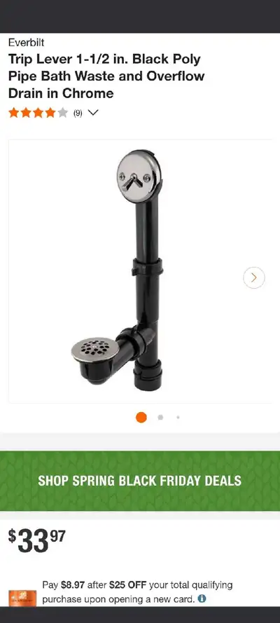 Brand New Everbilt Bath Drain 1-1/2 in, View more