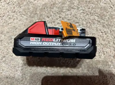 Brand new Milwaukee m18 high output 3amp battery , View more