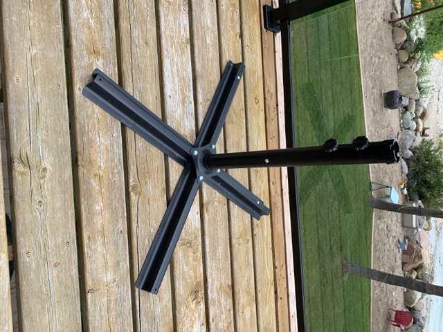 15ft Patio Umbrella Twin size with stand Patio & Garden Furniture