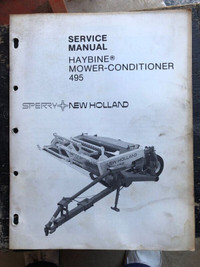 New Holland 495 Haybine Mower Conditioner  Service Manual