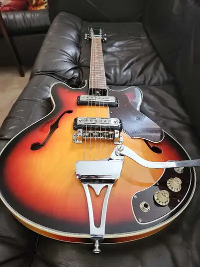 Vintage MIJ 1967/68 Silvertone Model 26875 335 Style Sunburst, View more