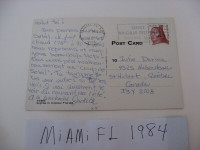 Cartes Poastal ecrites avec timbres oblitéré
