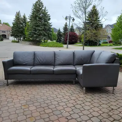 top quality high end Boss leather sectional couch, can deliver, View more