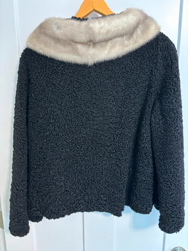 Vintage Mitchell Furs Women's Persian Lamb Jacket & Mink Collar in Women's - Tops & Outerwear in Bedford - Image 2