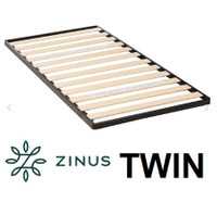 Wood Slat 1.6 Inch Bunkie Board / Bed Slat Box Spring, Twin- NEW