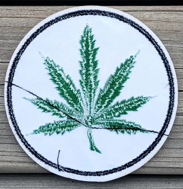 Marijuana Leaf Sew-On Patch in Multi-item in Moncton - Image 3