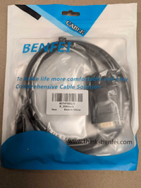 Brand New Sealed BNIB BENFEI USB C to VGA 6 Feet Cable