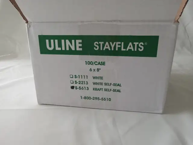 6 x 8" ULINE Kraft Self-Seal Stayflats Mailers62863734293121122