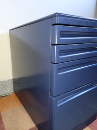Heavy duty Metal Blue under table File Cabinet [pending]